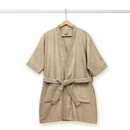 Bata de Baño Kimono Beige
